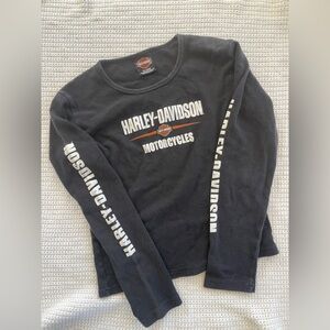 Harley-Davidson Long Sleeve Shirt – Size Large (Black)